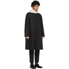 Jil Sander Black Detachable Collar Sport Trench Coat