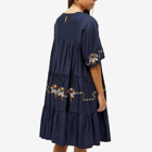 YMC Women's Petite Paloma Midi Dress in Navy