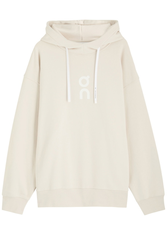 Photo: ON Club Logo Cotton-blend Hooded Sweatshirt Grey