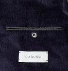 Caruso - Slim-Fit Unstructured Cotton-Blend Corduroy Suit Jacket - Blue