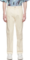 Paul Smith Off-White Cotton Trousers