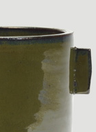 Glazed Shades Flower Pot in Green