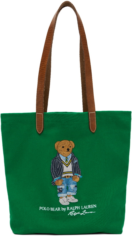 Photo: Polo Ralph Lauren Green Polo Bear Shopper Tote