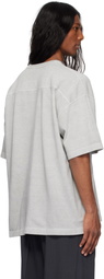 YLÈVE Gray Open End Cotton Pigment Dye T-shirt
