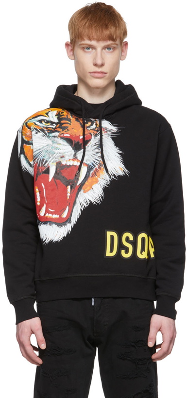 Photo: Dsquared2 Black Cotton Hoodie