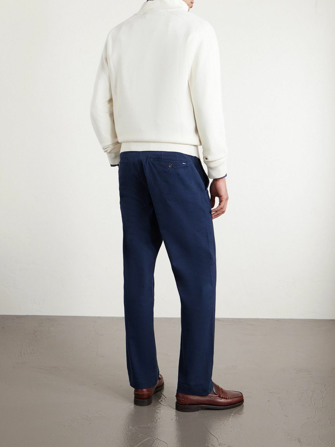 Polo Ralph Lauren - Straight-Leg Cotton-Blend Twill Trousers - Blue