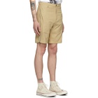 paria /FARZANEH Beige Cotton Zip Shorts
