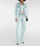 Alessandra Rich Embellished straight jeans