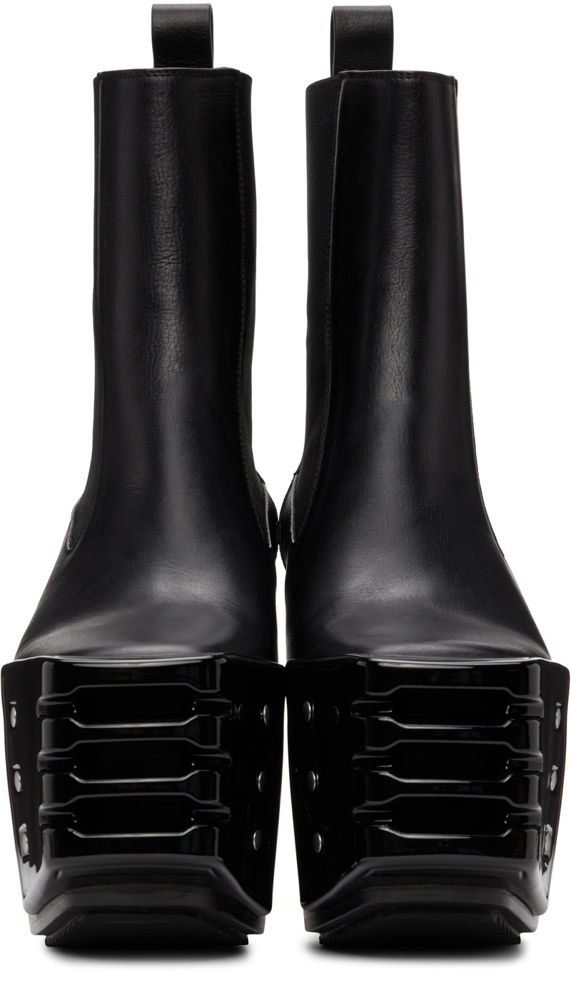 Rick Owens Black Platform Grill Kiss Boots Rick Owens