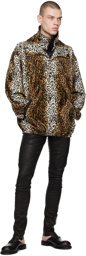 Situationist Brown Reversible Faux-Fur Jacket