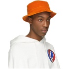 R13 Orange Corduroy Bucket Hat