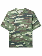 Acne Studios - Extorr Crystal-Embellished Camouflage-Print Cotton-Jersey T-Shirt - Green