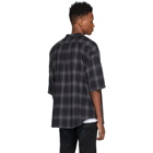 Fear of God Black and Grey Plaid Shirt