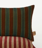 The House of Lyria Gigliola striped cotton and linen cushion