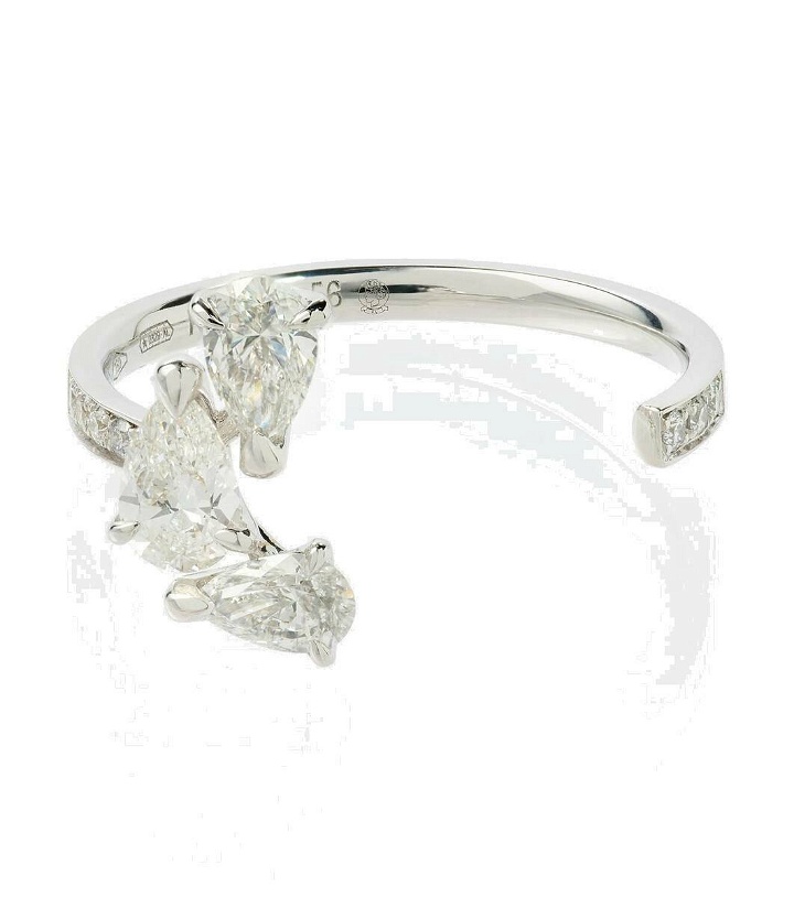 Photo: Repossi Serti sur Vide 18kt white gold ring with diamonds