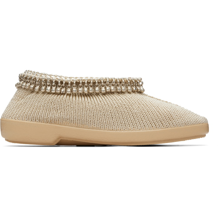 Photo: RESCHA SSENSE Exclusive Beige Jewel Slip-on Loafers