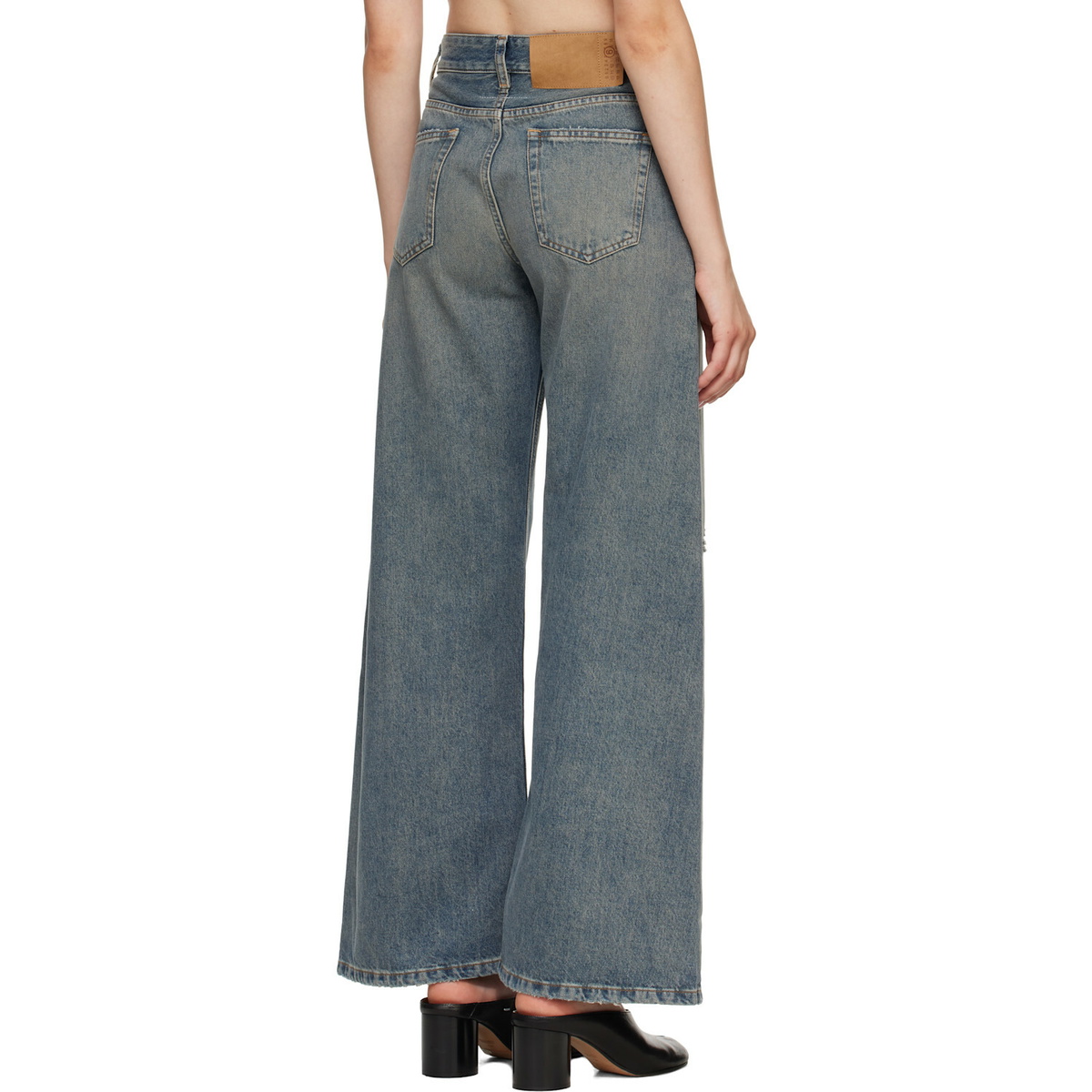 MM6 Maison Margiela Navy Wide Denim Jeans
