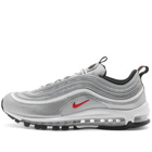 Nike Men's Air Max 97 OG Sneakers in Metallic Silver/Varsity Red/Black