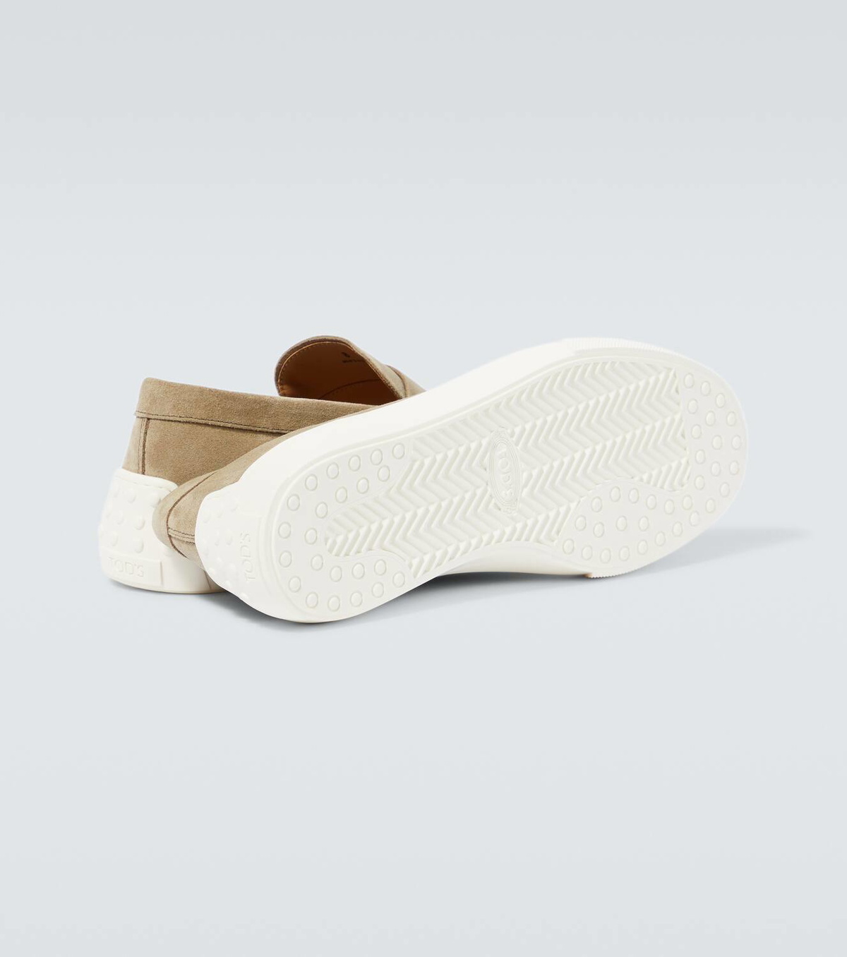 tod's suede loafers womens