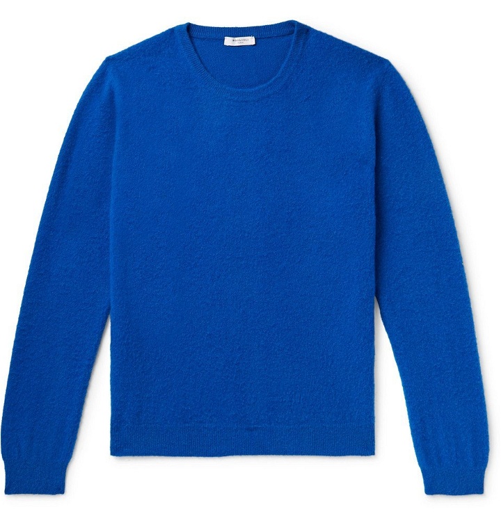 Photo: Boglioli - Wool and Cashmere-Blend Sweater - Men - Bright blue