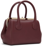 Chloé Burgundy Small Joyce Frame Top Handle Bag