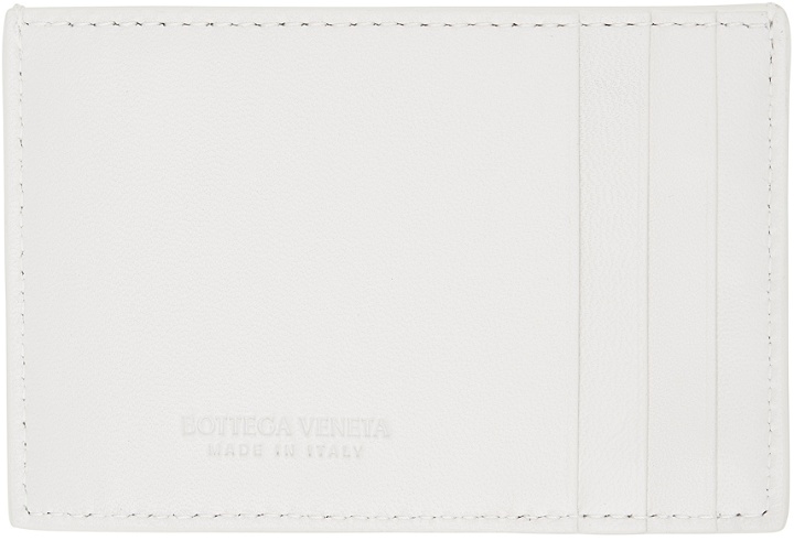 Photo: Bottega Veneta White Intrecciato Credit Card Holder