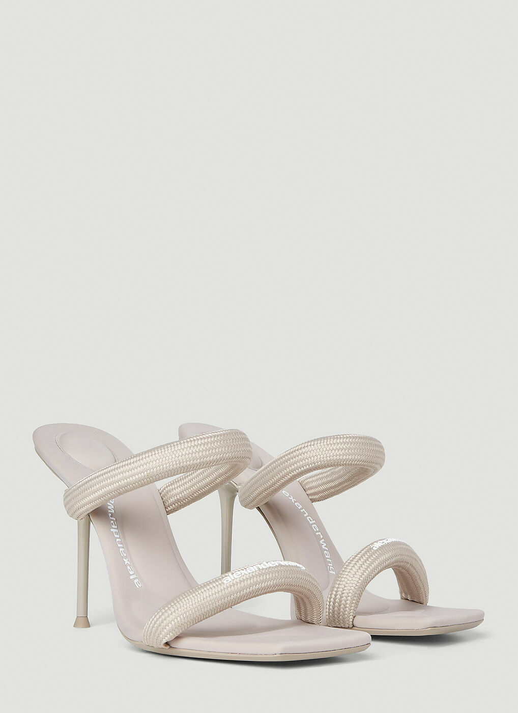 Alexander Wang - Julie Tubular Heeled Sandals in Beige