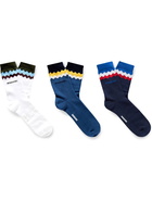 Missoni - Three-Pack Cotton-Blend Jacquard Socks - Multi