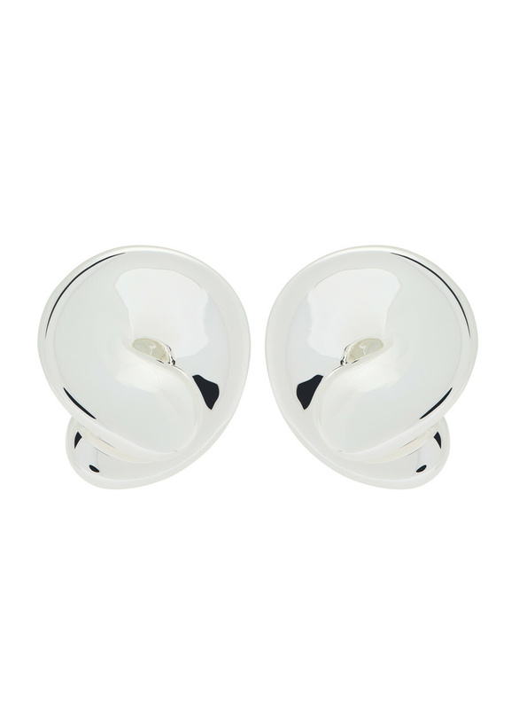Photo: Jenny Bird Rio Button Silver-plated Stud Earrings - One Size