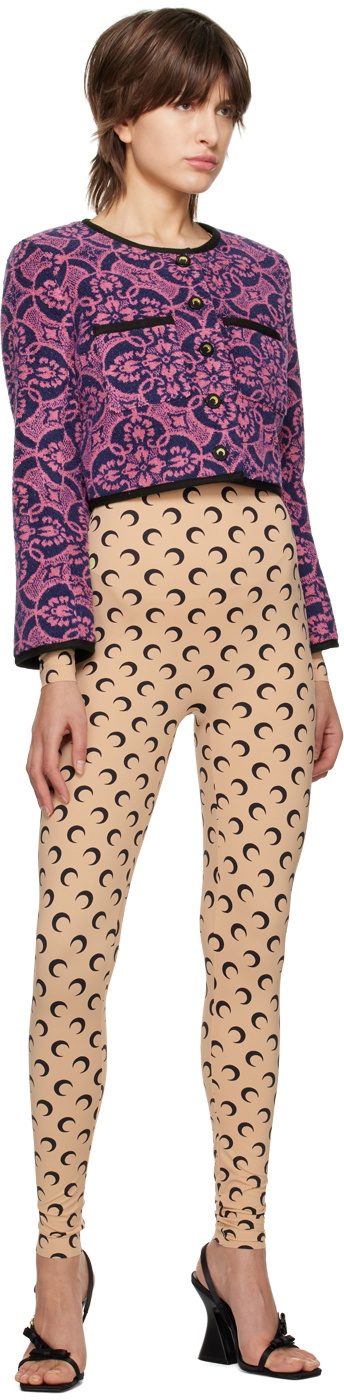 Marine Serre Pink Boxy Tailored Jacket