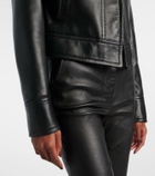 Joseph Caron cropped leather jacket