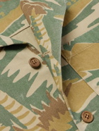 Cherry Los Angeles - Camp-Collar Printed Cotton-Twill Shirt - Green