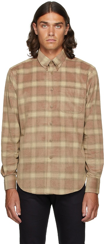 Photo: Naked & Famous Denim Tan & Red Easy Shirt