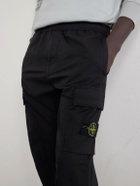 Stone Island - Tapered Stretch-Cotton Shell Cargo Trousers - Black