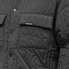 Represent Men's Initial Quilted Overshirt in Black