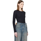 MM6 Maison Margiela Black Technical Jersey Bodysuit