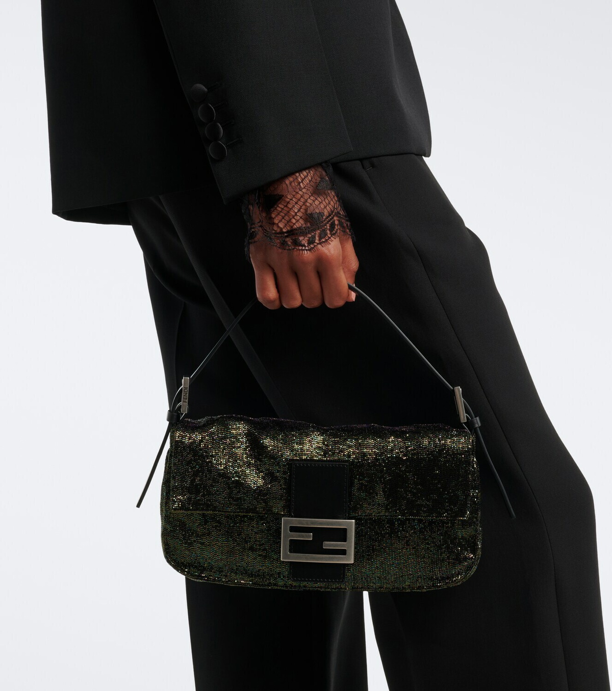 Fendi Baguette® 26424 Small embellished shoulder bag