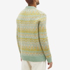 NN07 Men's Hugo Patterned Crew Knit in Dusty