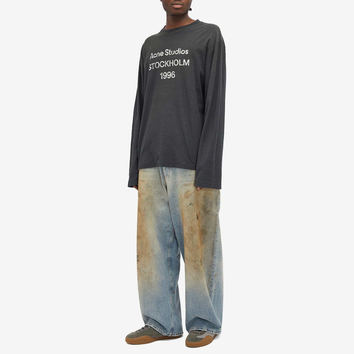 Acne Studios Men's 2023 Penicillin Wash Jeans in Mid Blue