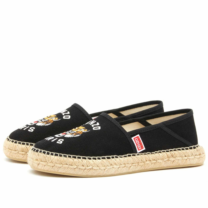 Photo: Kenzo Paris Women's Kenzo Tiger Espadrille Shoes in Black