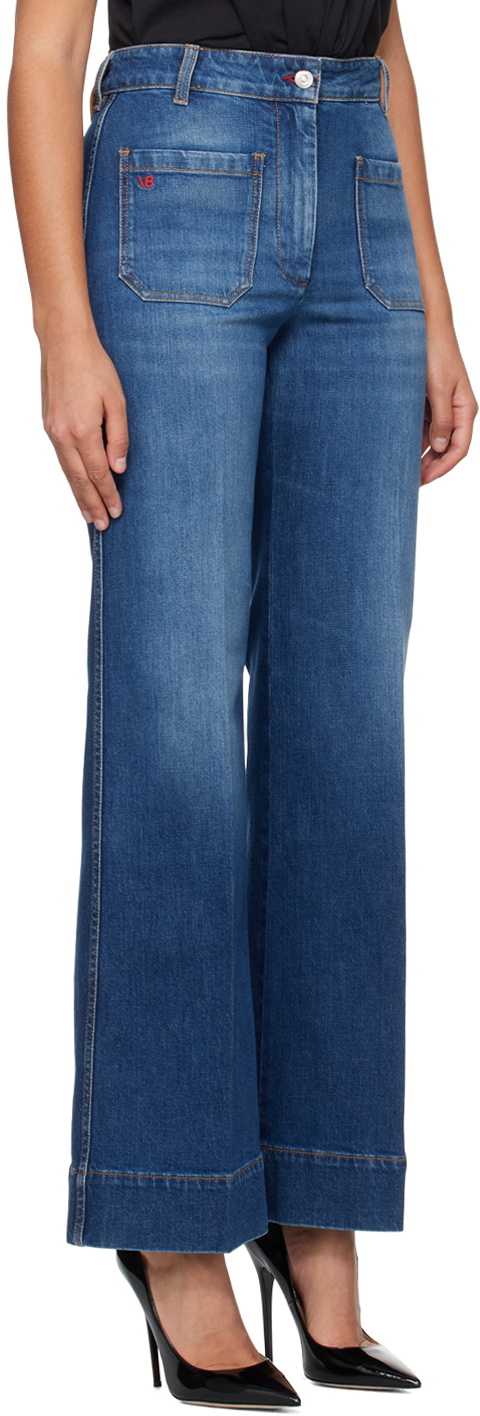 Victoria Beckham Blue Alina Jeans Victoria Beckham