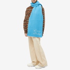 Acne Studios Men's Vakota Crinkle Wool Scarf in Neon Blue