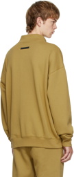 Essentials Khaki Mock Neck Sweatshirt