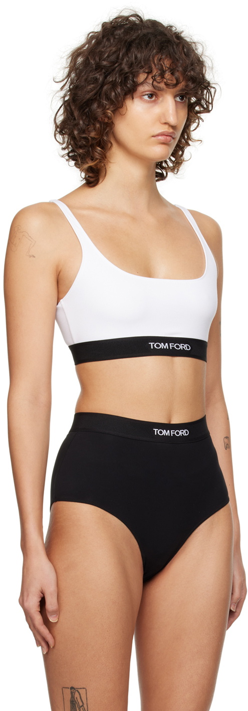 TOM FORD White Scoop Bra TOM FORD