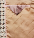 Valentino Houndstooth wool and silk-blend bouclé blazer