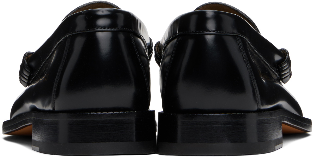 Common Projects Black Polished Leather Loafers