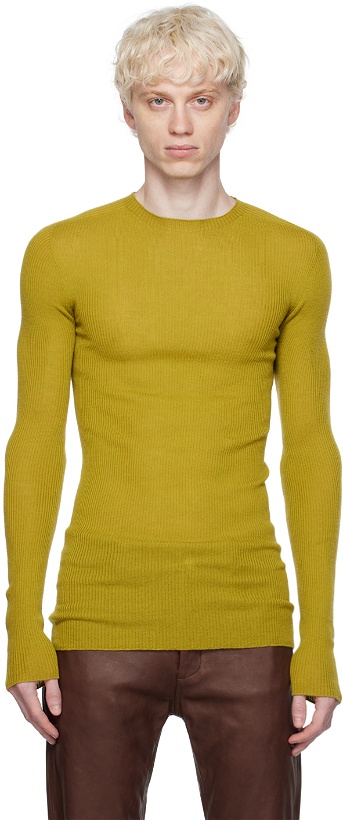 Photo: Rick Owens Yellow Rib Sweater