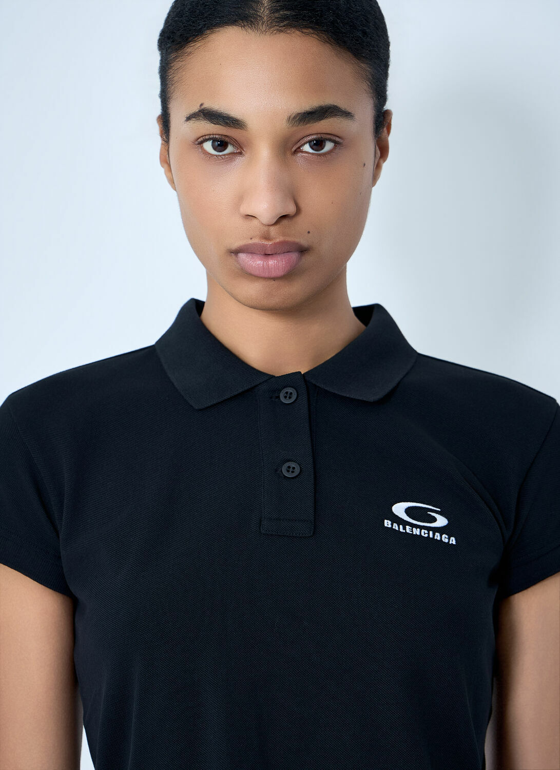 Balenciaga Cropped Polo Shirt
