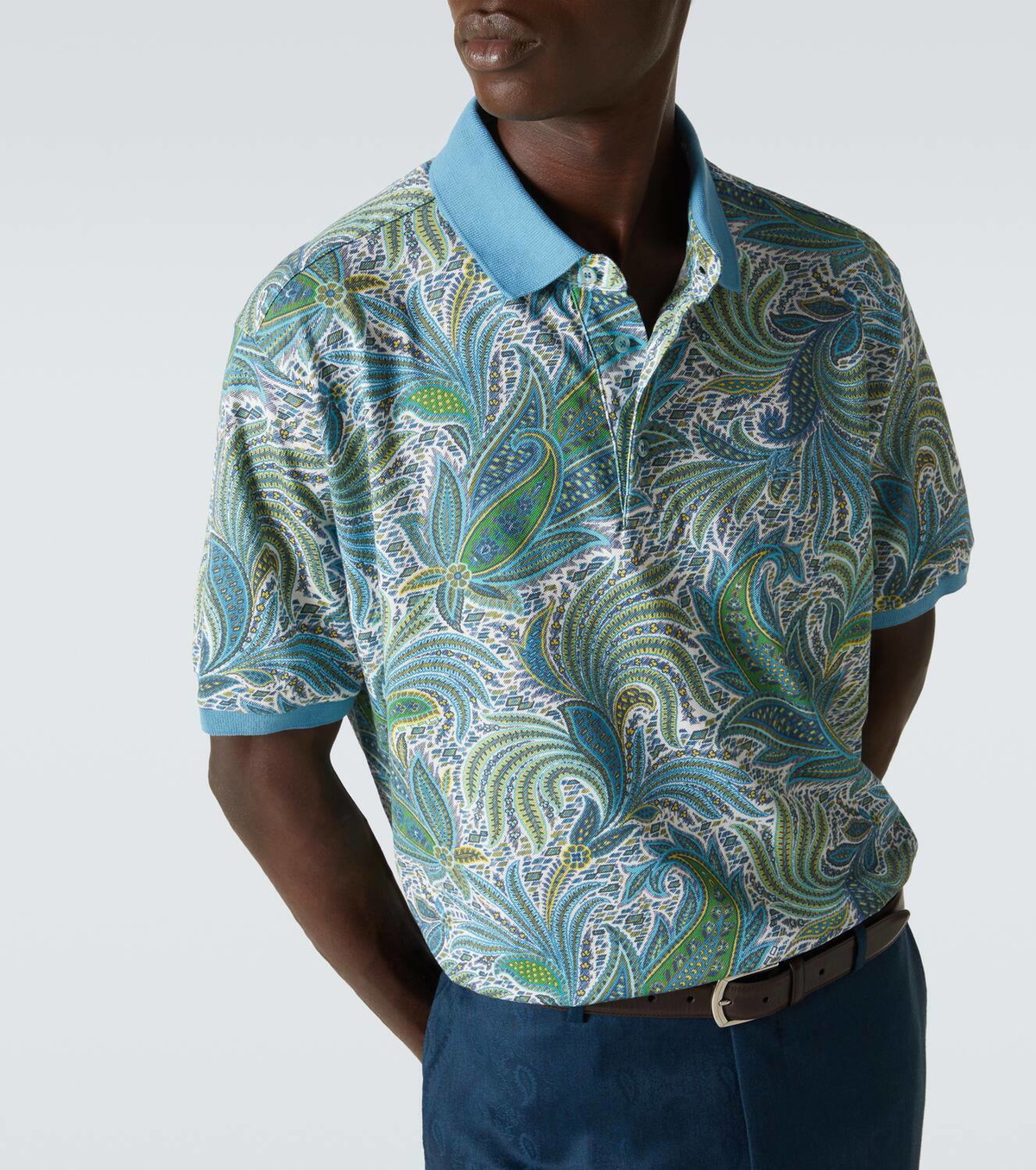 Etro - Man - Pink - Polo Shirt