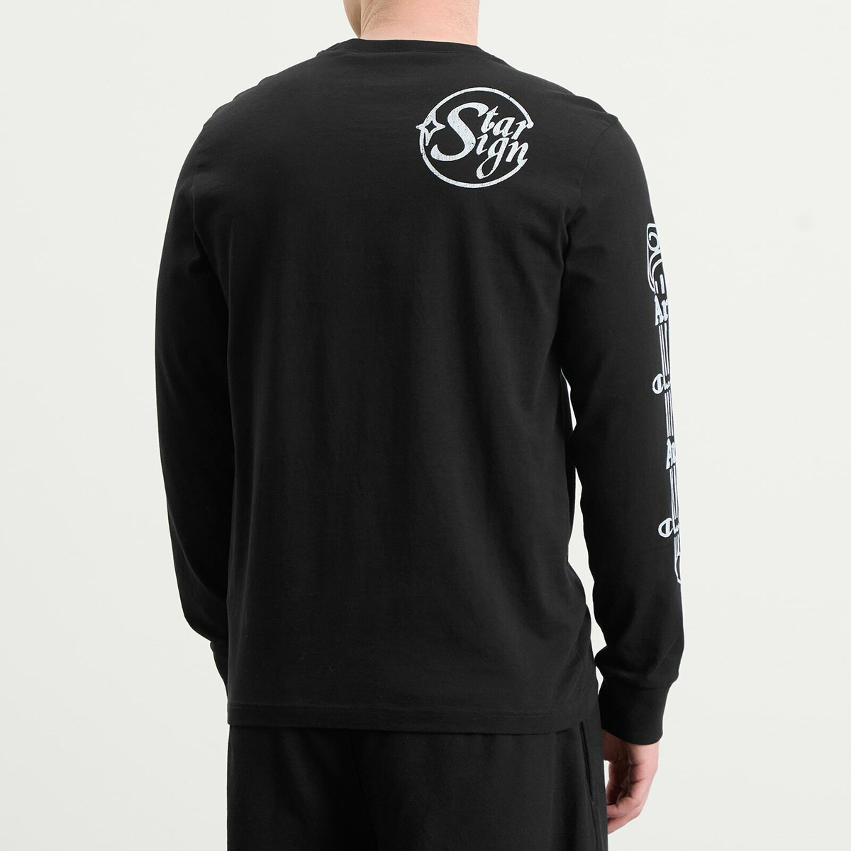 Champion Men's x Aries Sponsor Long Sleeve T-Shirt in Black